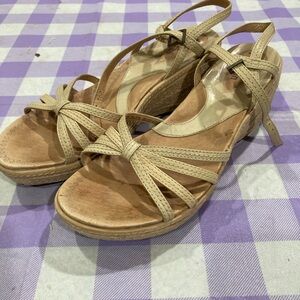 Artisan Tan Espadrille Sandals